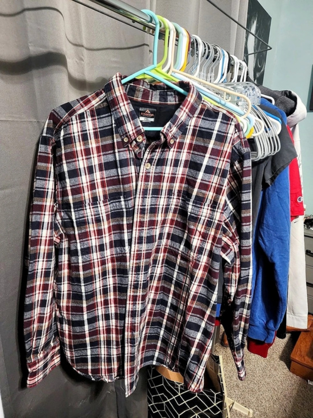 Ridgecut Plaid Button Down Shirt Size 2XL Like New